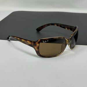 RAY BAN RB 4068 642/57 HAVANA Glass POLARIZED Lenses SUNGLASSES  60-17